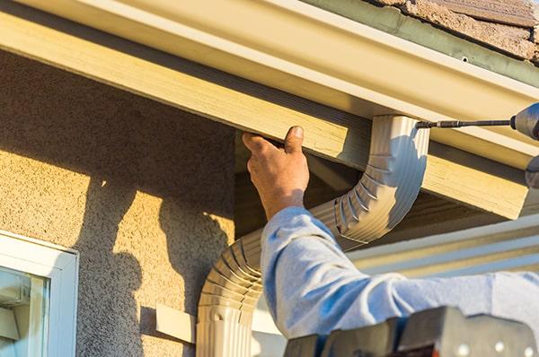 gutter installation can vary in time, but our team strives to complete the installation within a day